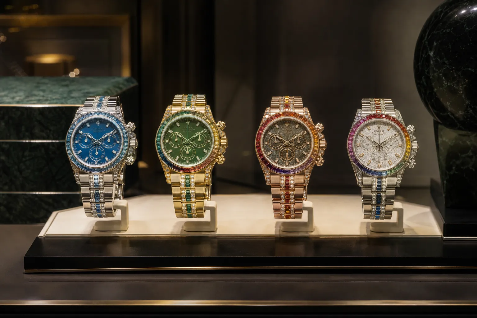 Rolex announces charity auction of four unique Daytona watches